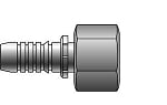 Female DIN 24 Cone Swivel Light Series With O-Ring Straight