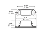 V107WA Mini-Lite Clearance/Side Marker; amber; Viz Pack