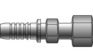 10GS-10FFORX Gates 5/8 GlobalSpiral x 5/8 Female Flat Face Swivel