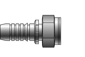 10GS-20FDHORX Gates 5/8 GlobalSpiral x 30-2.0 MM Female DIN Heavy Swivel