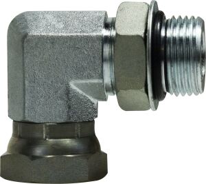 10MB-12FPX90 5/8" Male Boss O-Ring to 3/4" Female NPSM 90° Swivel