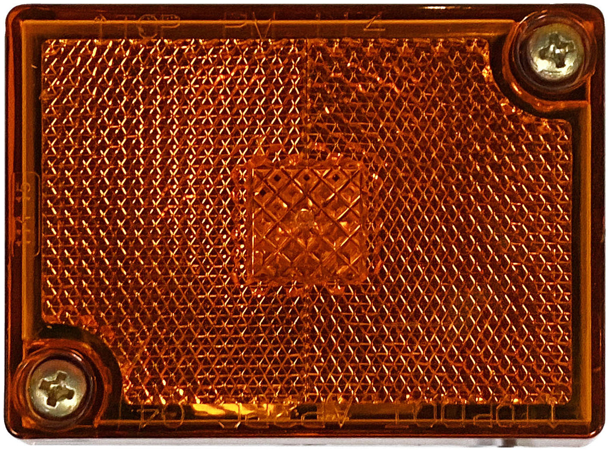 V114A PC-Rated Clearance/Side Marker w/ Reflex; amber; Viz Pack