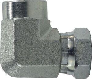 12FP-8FPX90 3/4" Female NPTF Pipe to 1/2" Female NPSM Swivel 90° Coupler