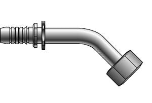 12GS-12FBSPORX45M Gates 3/4 GlobalSpiral x 3/4 Female British Standard O-Ring Parallel Pipe Swivel 45