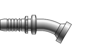 12GS-12FL22M Gates 3/4 GlobalSpiral x 3/4 Code 61 Flange 22