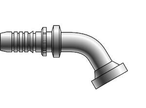 12GS-16FL67M Gates 3/4 GlobalSpiral x 1 Code 61 Flange 67