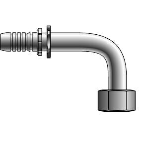 12GS-25FDHORX90M Gates 3/4 GlobalSpiral x 36-2.0 MM Female DIN Heavy Swivel 90 Medium