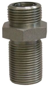 12MFFOR-BLKHD-UN 3/4" Male Flat Face O-Ring to Bulkhead Union