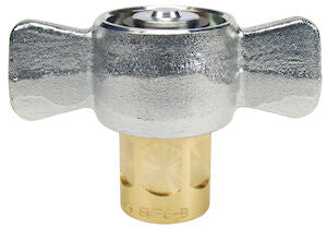 6WF6-B 3/4 Wing Style Socket x 3/4-14 NPTF with Female Threads - Brass