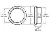 143-18K 2 1/2 inch Mounting Grommet, open back; kit; poly bag