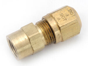 1466X4 Brass 1/4 Air Brake Compression - 1/8 Female NPT