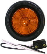 V146KA 2 inch Round PC-Rated Clearance/Side Marker Light; amber kit; Viz Pack