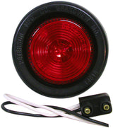 V146KR 2 inch Round PC-Rated Clearance/Side Marker Light; red kit; Viz Pack