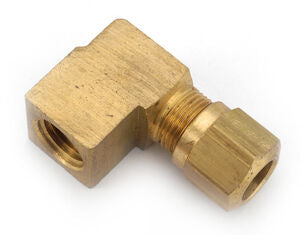 1470X4 Brass 1/4 Air Brake Compression - 1/8 Female NPT 90