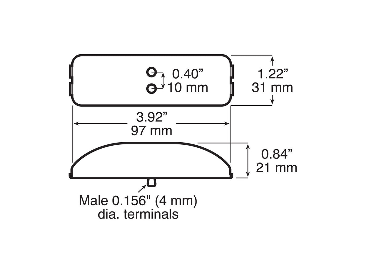 V161KR Clearance/Side Marker Light; red kit; Viz Pack