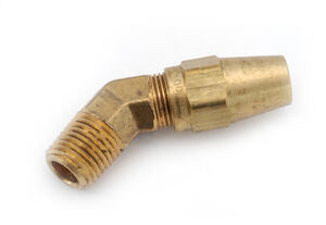 169X10 Brass 5/8 Air Brake Compression - 1/2 Male NPT 90