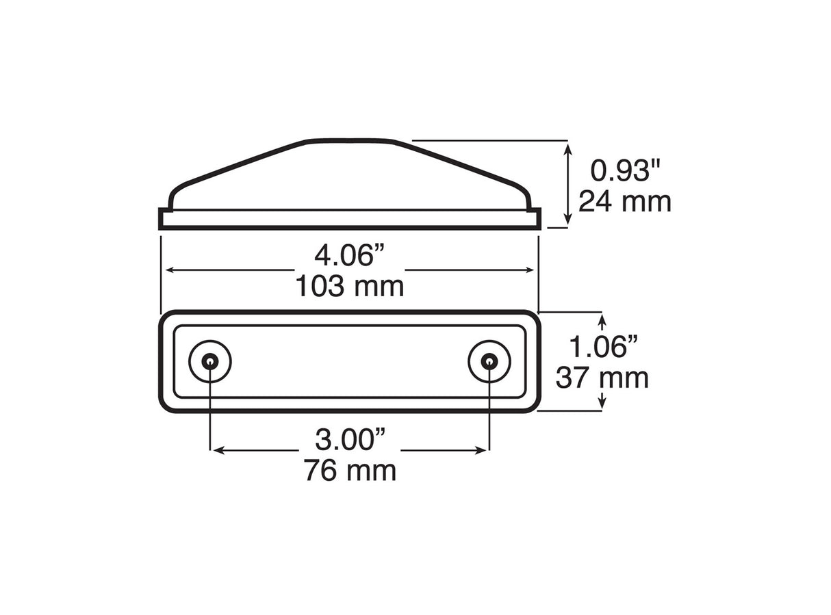V169KR Clearance/Side Marker Light; red kit; Viz Pack