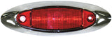 178XR-MV Oval Surface-Mount Clearance/Side Marker Light, Multi-volt; red kit w/ bezel; poly bag