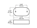 V180A Clearance/Side Marker Light w/ Reflex; amber; Viz Pack