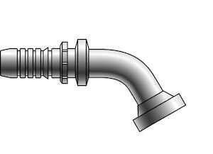 20GS-20FLC60-052 Gates 1-1/4 GlobalSpiral x 1-1/4 Caterpillar Style Flange 60