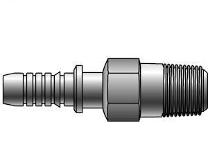 24GSP-24MPLHX 1-1/2 GlobalSpiral Plus x 1-1/2 Male Pipe Rigid Long Hex