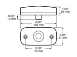 V2549R Clearance/Side Marker Light w/ Reflex; red; Viz Pack