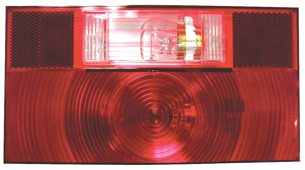 V25912 RV Combination Rear Light With Reflex; red w/ back-up light; Viz Pack