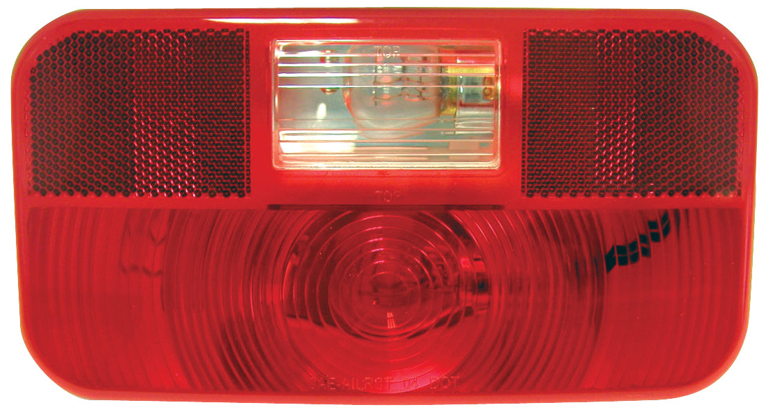 V25922 RV Combination Rear Light With Reflex; red w/ back-up light; Viz Pack