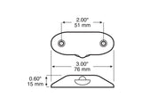 290 Single Diode LED License & Utility Light; white; poly bag