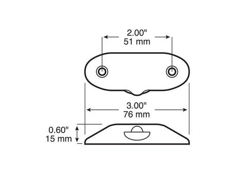 290 Single Diode LED License & Utility Light; white; poly bag