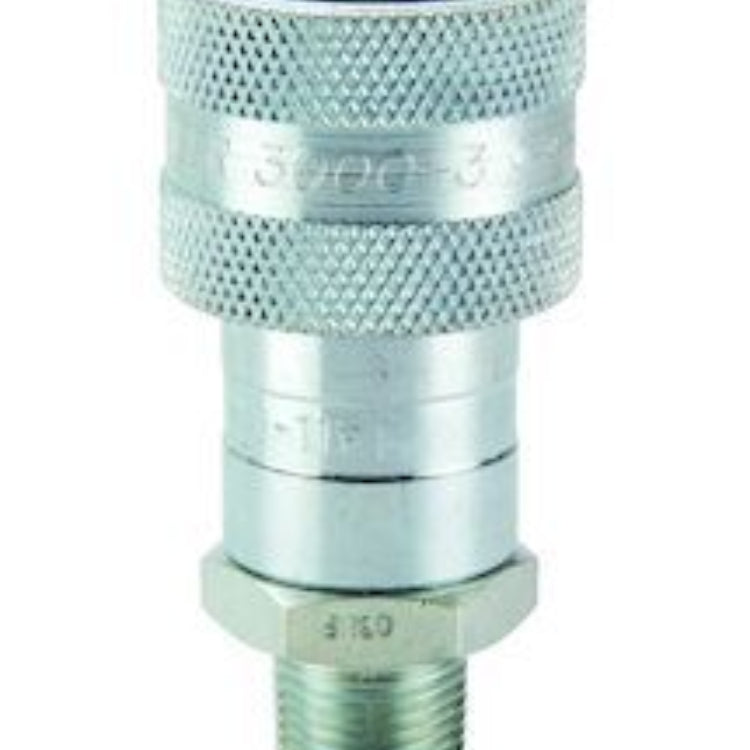 3050-3 3/8 IN High Pressure Socket x 3/8-18 NPTF with Male Threads - Steel