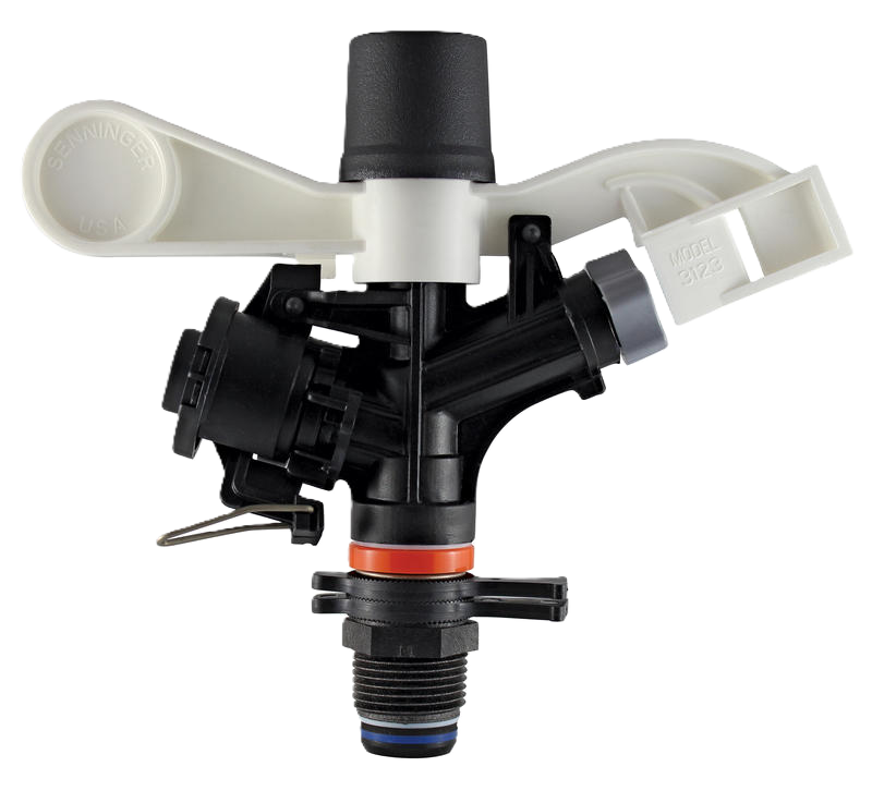 Senninger 23° Part Circle Impact Sprinkler 3⁄4" M NPT plastic swivel (including nozzle) - 30 Series