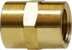 3300X6 3/8" Brass Female NPTF Coupling