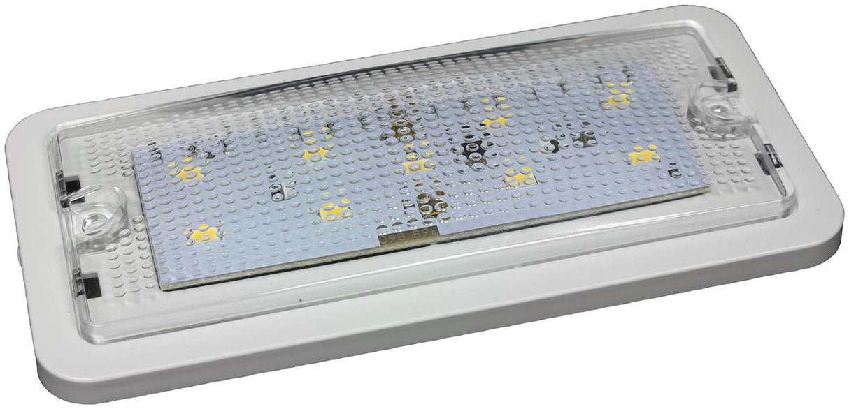 368 Dome / Interior Light; white, stripped leads; poly bag
