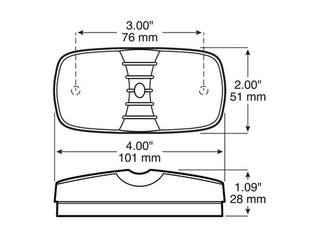 138A Bull’s Eye PC-Rated Clearance/Side Marker Light; amber; poly bag