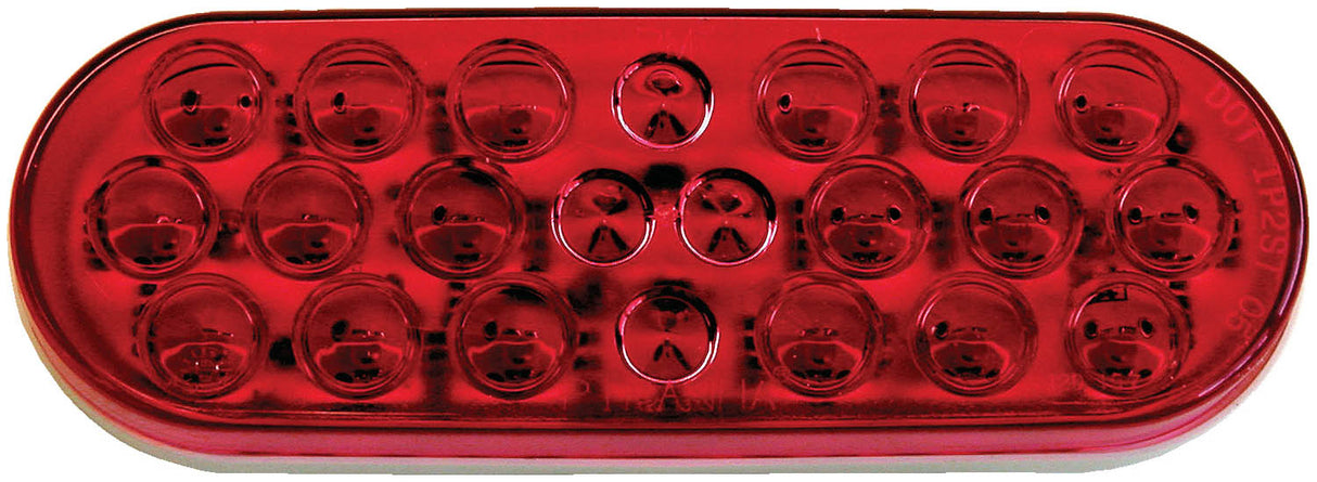 V821R-22 Lumen X ® PL3 Oval Stop / Turn / Tail Light; grommet; Viz Pack