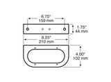 421-09 Right-Angle Mounting Bracket; black oval; each