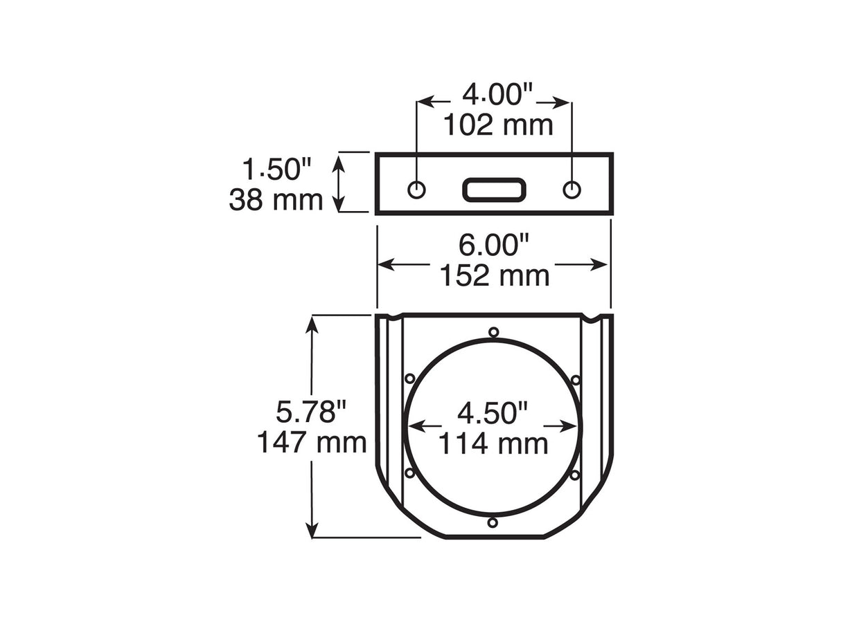 426-09 Steel Right-Angle Mounting Bracket; black steel; each