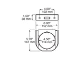 426-09 Steel Right-Angle Mounting Bracket; black steel; each