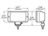 V502HT 3 inch X 5 inch Tractor & Work Light; trapezoid; Viz Pack