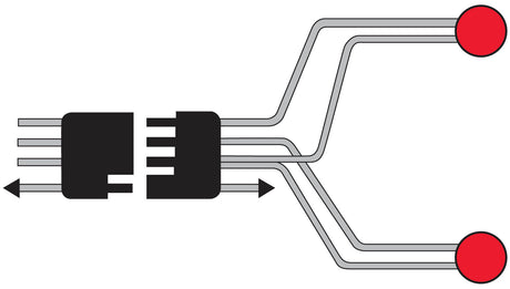 V5425Y Split Trailer Harness Kit; complete kit; Viz Pack