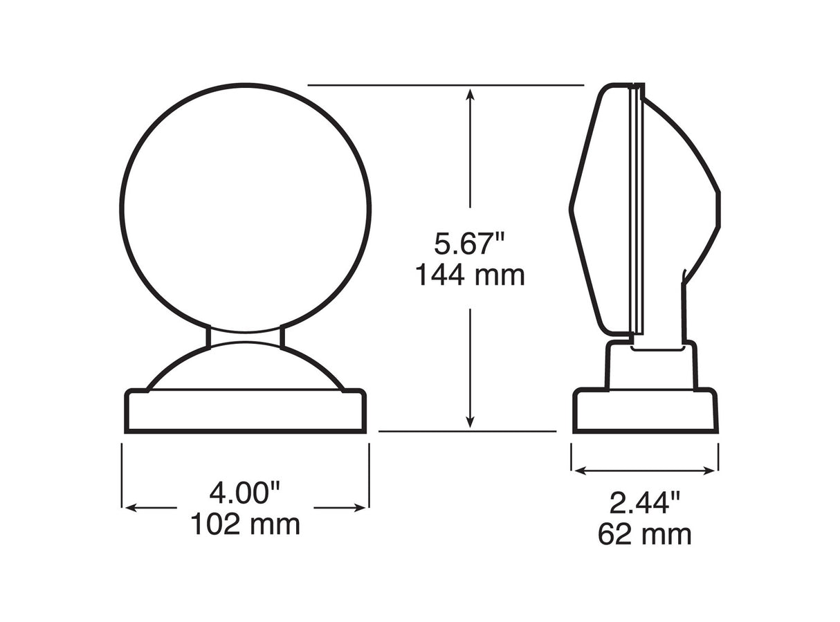 V555 Magnetic- Tow Light Kit; complete kit; Viz Pack