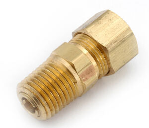 63X6 Brass 3/8 Compression - 1/4 Male NPT w/ Ball Check