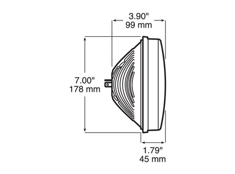 V701KC-2 7 inch Round PAR 56 Headlight; 2 headlight kit; Viz Pack