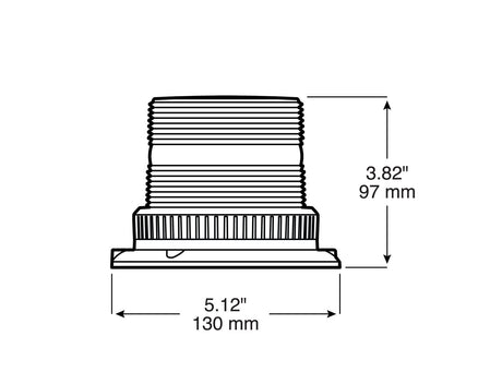 V764MA Micro-Strobe Light; amber, magnetic mount; Viz Pack
