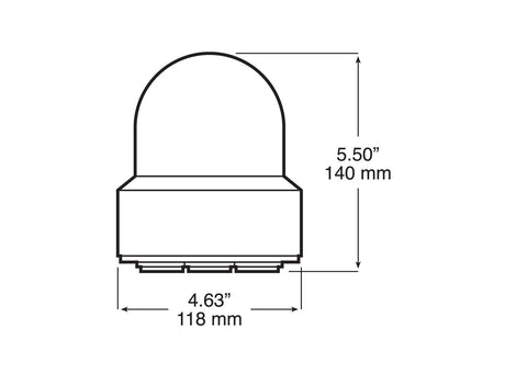 V772A Alternating Beacon w/ Magnetic Mount; amber; Viz Pack