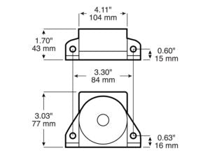 V783 87 Decibel Auxiliary Back-Up Alarm; 87 dB; Viz Pack