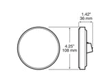 817SA-9 Lumen X ® Auxiliary Round Strobing Light; amber, grommet; poly bag