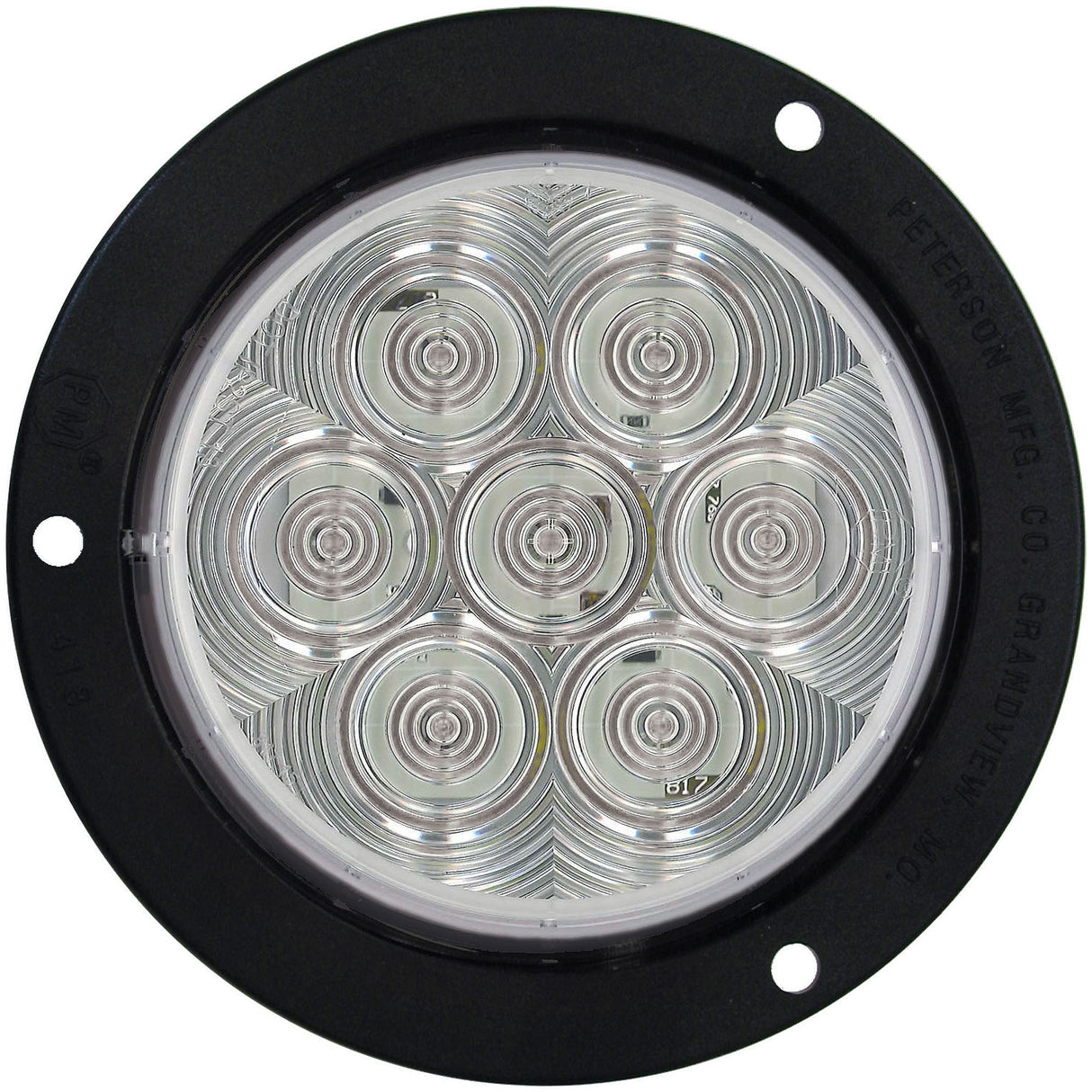 824C-7 Lumen X ® PL3 4 inch Round Back-Up Light; flange; poly bag