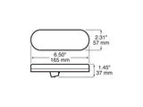 820KR-7 Lumen X ® AMP Oval Stop / Turn / Tail Light; flange kit; poly bag